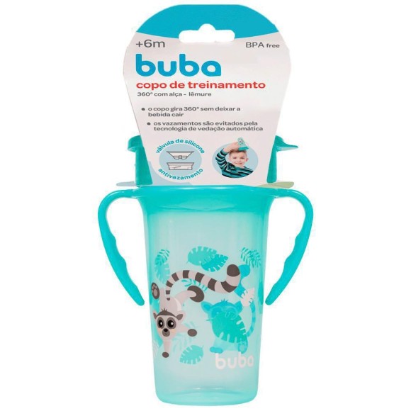 BUBA COPO 360 COM ALCA REMOVIVEL VERDE 300ML