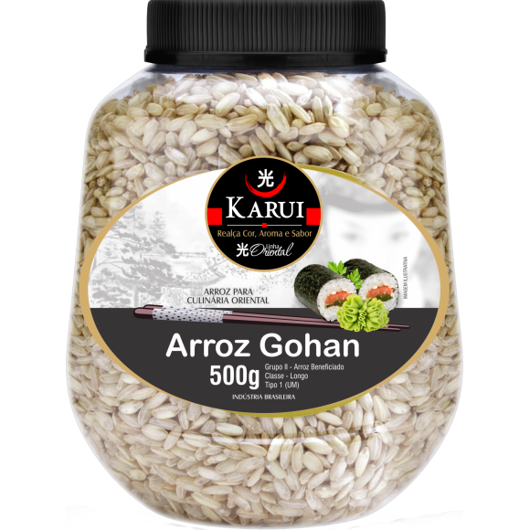 KARUI ARROZ JAPONES - GOHAN GRÃO LONGO 500G