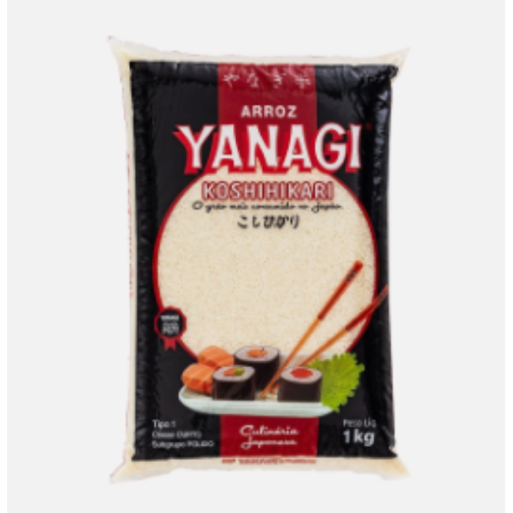 ARROZ YANAGI GRÃO CURTO KOSHIHIKARI 1KG