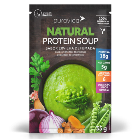 PURAVIDA NATURAL PROTEIN SOUP SABOR ERVILHA DEFUMADA 35G