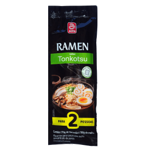 ALFA RAMEN TONKOTSU 270g - Macarrão para ramen com molho concentrado de porco