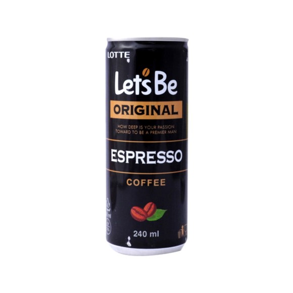 CAFÉ COREANO LET'S BE EXPRESSO ORIGINAL 240ML.