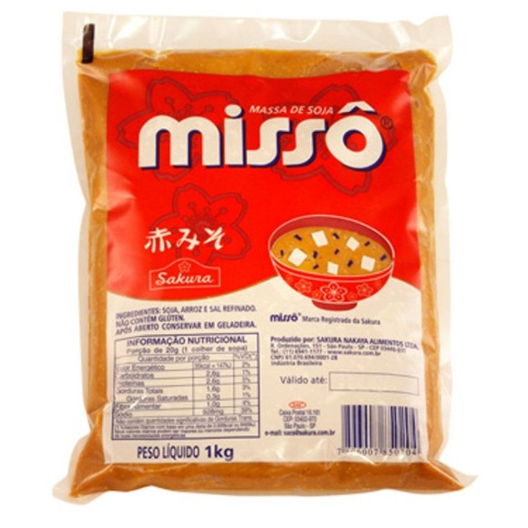 MASSA DE MISSÔ AKA SAKURA 1KG