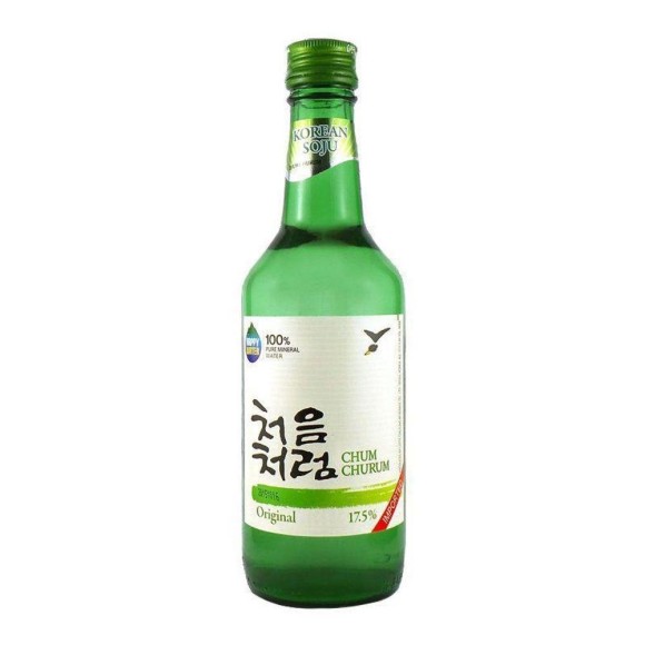 BEBIDA COREANA SOJU CHUM CHURUM 17,5% - LOTTE - 360ML