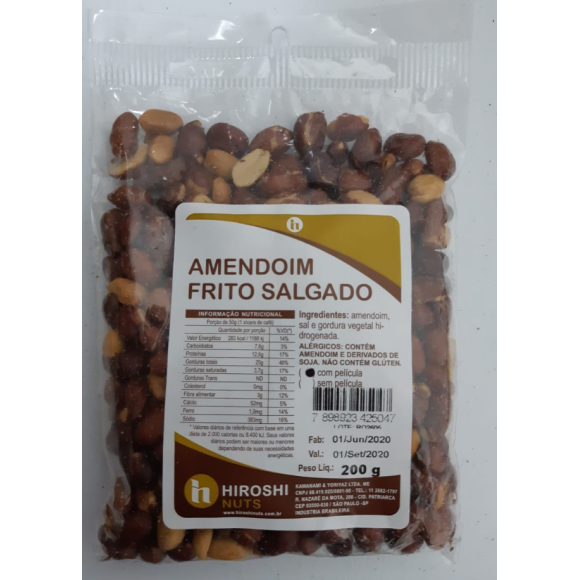 AMENDOIM FRITO SALGADO HIROSHI 200G