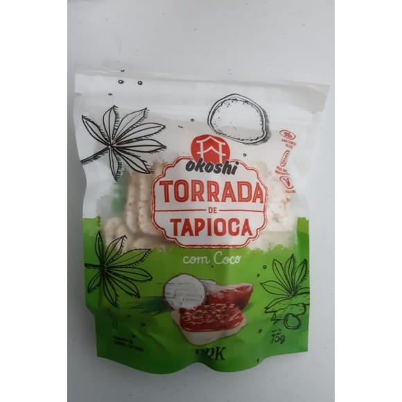 TORRADA DE TAPIOCA COM COCO OKOSHI 75G