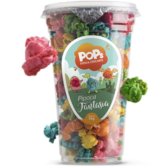 PIPOCA DOCE FANTASIA COPO POP'S 55G