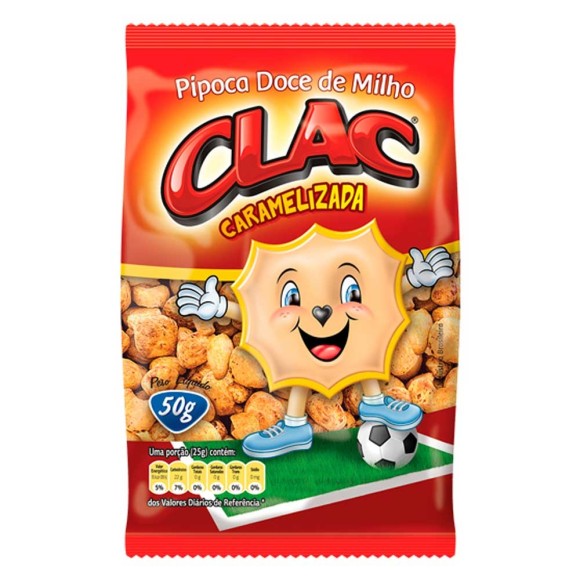 CLAC PIPOCA CARAMELIZADA 50G