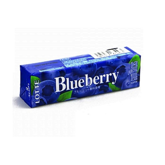 GOMA DE MASCAR BLUEBERRY LOTTE 27G