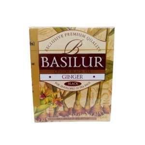 CHA PRETO COM GENGIBRE BASILUR 10 SACHES