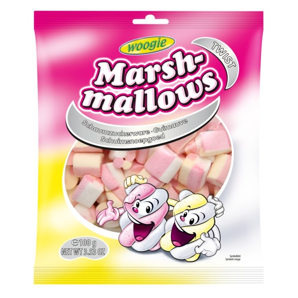 MARSHMALLOW WOOGIE TWIST 100G